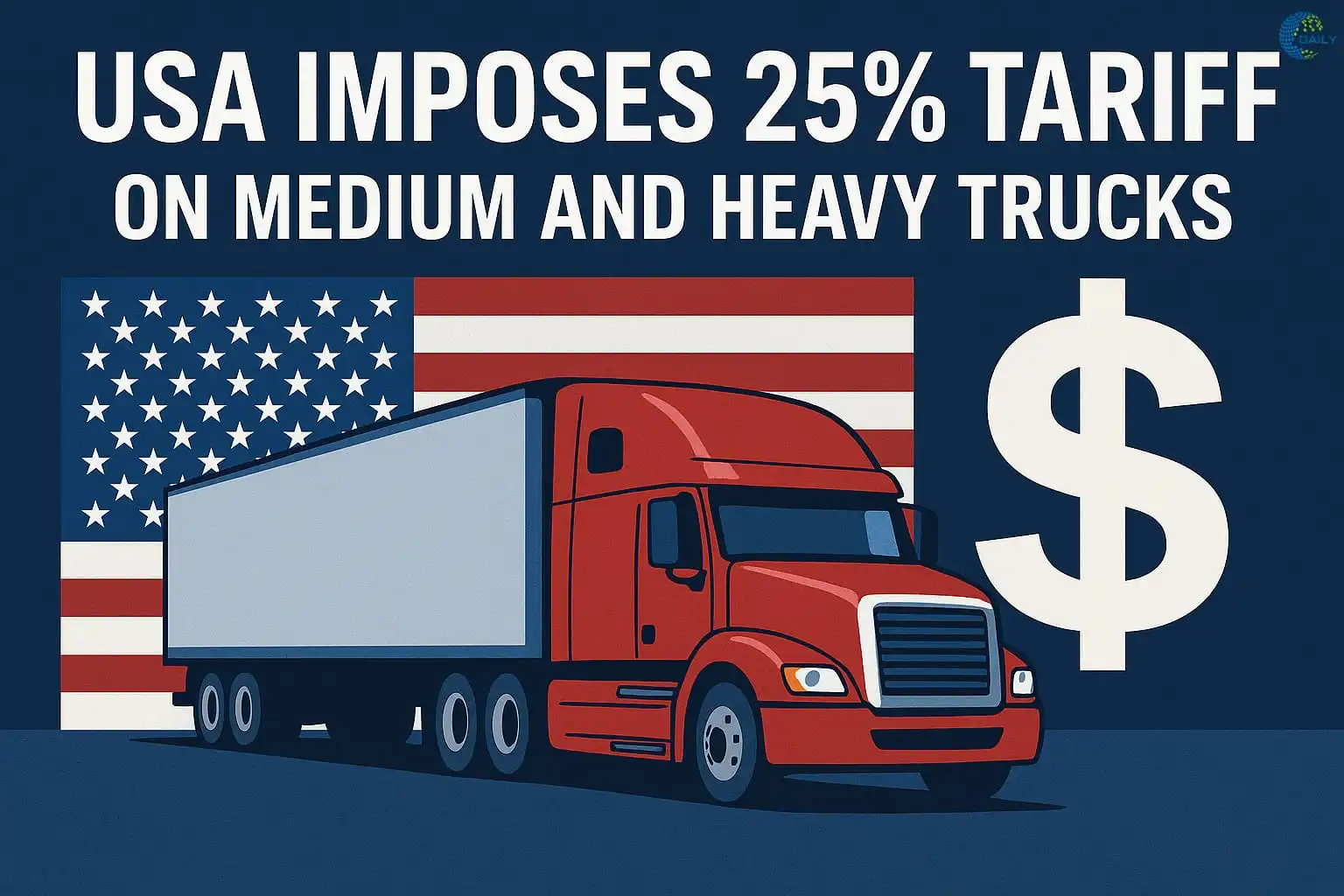 Tariff Shock: 25% on Medium & Heavy U.S. Trucks