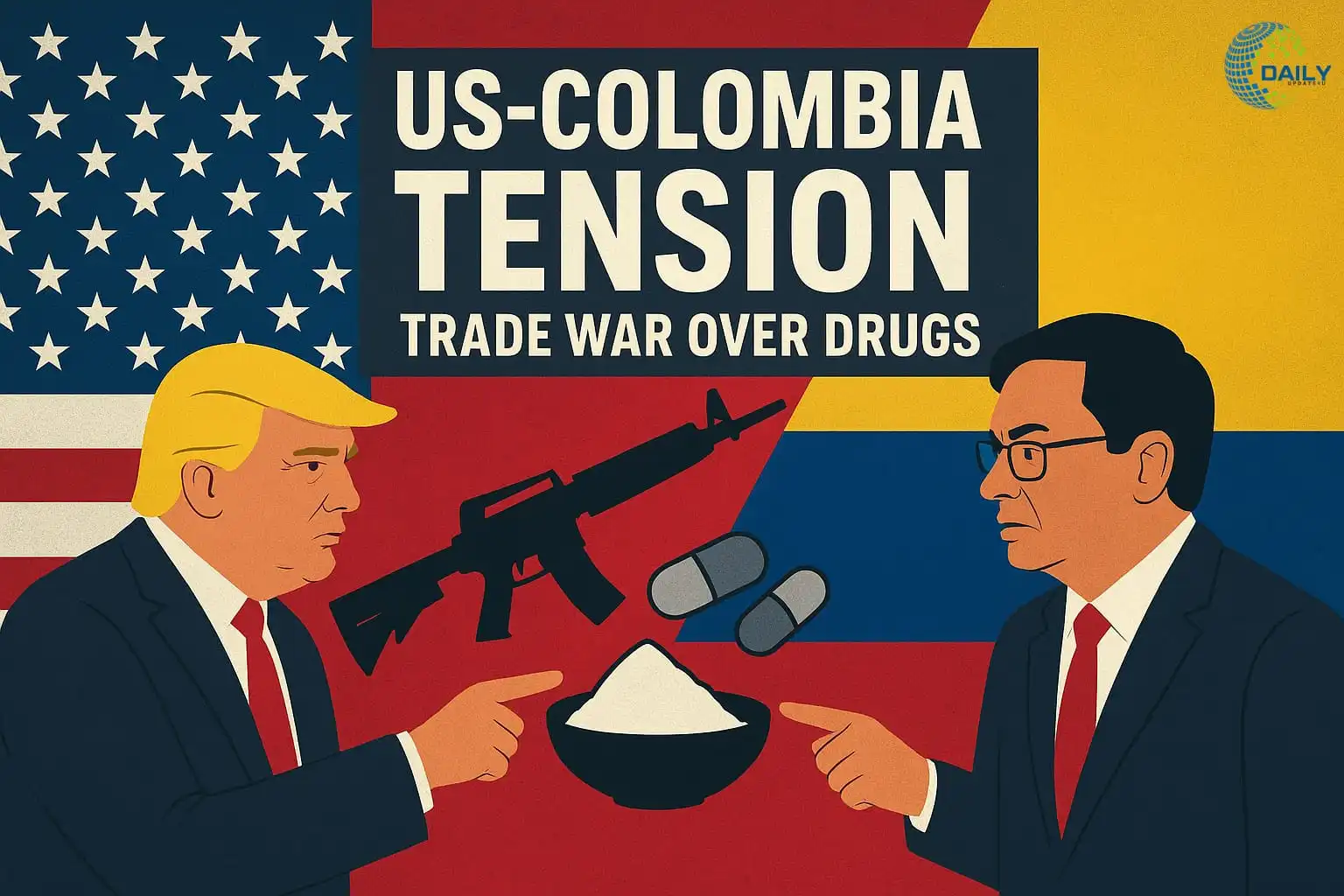 US-Colombia Tensions Rise Over Tariffs and Drug Accusations